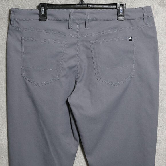 Travis Mathew Pants Mens 38 Gray 5 Pocket Golf Performance Casual Polyester - Picture 6 of 13
